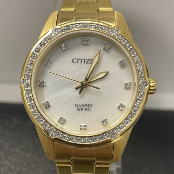 Citizen Diamond Gold Women's Stainless Steel Watch - Picture 2 of 3